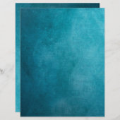ターコイズグランジスクラップブック作り工芸紙 (正面/裏面)