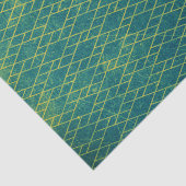 ターコイズグランジ幾何テクス動揺してチャ 薄葉紙 (詳細)