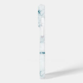 ターコイズグリッターマーブルパーソナライズされた Case-Mate iPhoneケース (裏面 / 左)