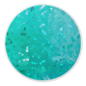 ターコイズグリッター セラミックノブ (正面)