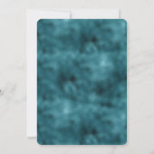 ターコイズグリッツ グリッター グラム スパークル ブライダルシャワー 招待状 (裏面)