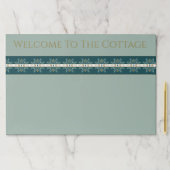 ターコイズグリーンにライトグリーンのペーパープレートマット ペーパーパッド (インサイチュ)