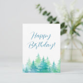 ターコイズグリーンウォーター色の常緑樹 カード (スタンド正面)