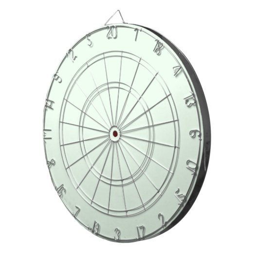 ターコイズグリーンソフト淡い色のホワイトパステル無地のカラー ダーツボード (正面右)