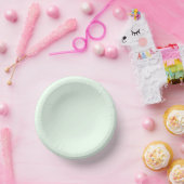 ターコイズグリーンソフト淡い色のホワイトパステル無地のカラー ペーパーボウル (パーティー)