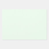 ターコイズグリーンソフト淡い色のホワイトパステル無地のカラー ラッピングペーパーシート (正面3)