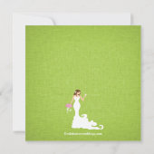 ターコイズグリーンブライモダンドワインブライダルシャワー 招待状 (裏面)