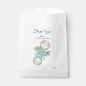 ターコイズグリーンブルー フェイバーバッグ (正面)