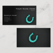 ターコイズグリーンホースシュー 名刺 (正面/裏面)