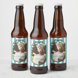 ターコイズグリーン卒業式 ビールラベル