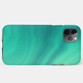 ターコイズグリーン抽象芸術パターン Case-Mate iPhoneケース (裏面(横))
