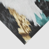 ターコイズグリーン金ゴールド白黒牛革 薄葉紙 (詳細)