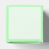 ターコイズグリーン ソフト ペイル ホワイト パステル ソリッド カラー フェイバーボックス (上部)