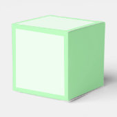 ターコイズグリーン ソフト ペイル ホワイト パステル ソリッド カラー フェイバーボックス (裏面サイド)