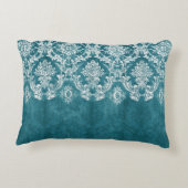 ターコイズグンジーダマスパターンカスタム文字 アクセントクッション (裏面)