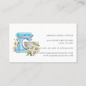 ターコイズケーキスタンドミキサーデイジー 名刺 (裏面)