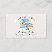 ターコイズケーキスタンドミキサーデイジー 名刺 (正面)
