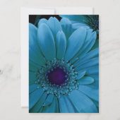 ターコイズゲルベラデイジー結婚式招待状 招待状 (裏面)