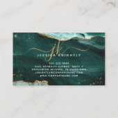 ターコイズゲート金ゴールドグリッタースクリプト10パンチ ロイヤリティカード (裏面)