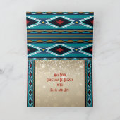 ターコイズココペリ ホリデーカード (内部)