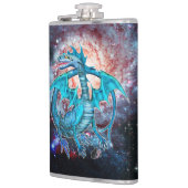 ターコイズコズミックドラゴンスキットル フラスク (左)