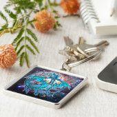 ターコイズコズミックドラゴン キーホルダー (側面)