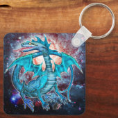 ターコイズコズミックドラゴン  キーホルダー (裏面)