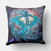 ターコイズコズミックドラゴン クッション (裏面)