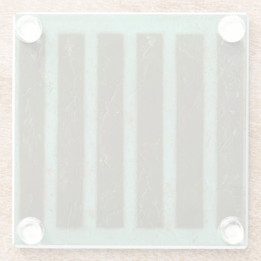 ターコイズコンテンポラリーエア格子 ガラスコースター (裏面)