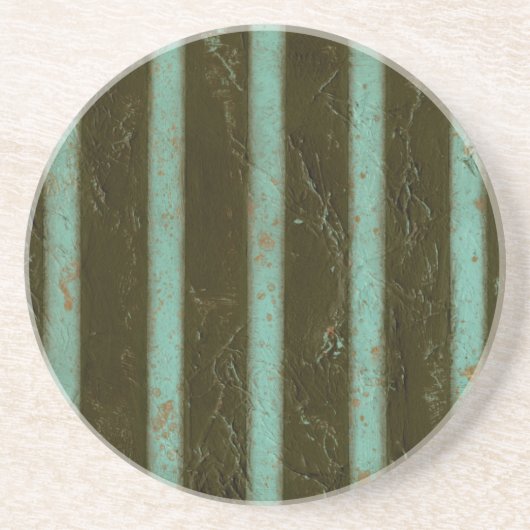 ターコイズコンテンポラリーエア格子 コースター (正面)