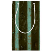 ターコイズコンテンポラリーエア格子 スモールペーパーバッグ (正面)