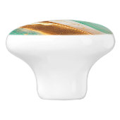 ターコイズコースト抽象芸術フローリングアート セラミックノブ (側面)