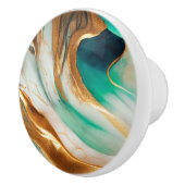 ターコイズコースト抽象芸術フローリングアート セラミックノブ (右)