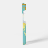 ターコイズゴールデンフォイル iPhoneケース (左側面)