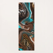 ターコイズサファリデジタル流体アート ヨガマット (裏面)