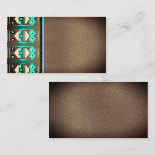 ターコイズサンタフェスタイル名刺 名刺 (正面/裏面)