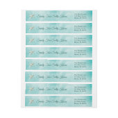 ターコイズサンディトゥーズサルティキスメリークリスマス ラップアラウンドラベル (シート)