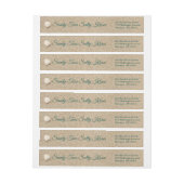 ターコイズサンディトゥーズサルティキスメリークリスマス ラップアラウンドラベル (シート)