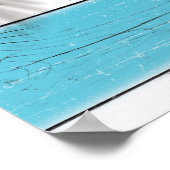 ターコイズサンディ足指の塩辛いキスミスター&ミセス・ポスター ポスター (角)