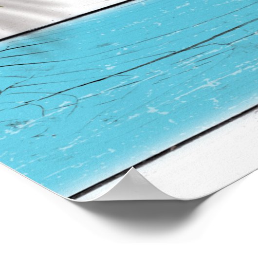 ターコイズサンディ足指の塩辛いキスミスター&ミセス・ポスター ポスター (角)