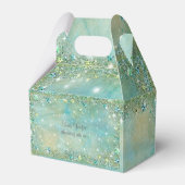 ターコイズサンドエレガントグリッタースパークルビーチ フェイバーボックス (裏面サイド)