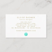 ターコイズサンドドルトロピカル 名刺 (裏面)