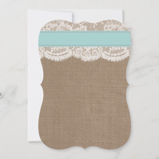 ターコイズサンドド結婚ルのリハーサルディナー 招待状 (裏面)