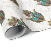 ターコイズサードアイハムザ ラッピングペーパー (ロールコーナー)