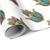 ターコイズサードアイハムザ ラッピングペーパー (ロールコーナー)