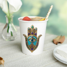 ターコイズサードアイハムザ 紙コップ