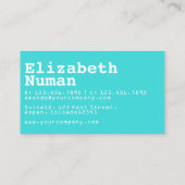 ターコイズサーファーチケットイベントプランナー 名刺 (裏面)