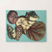 ターコイズシェルアンドレッドコーラルコレクション ジグソーパズル (横)