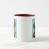 ターコイズシェルアンドレッドコーラルコレクション マグカップ (中央)