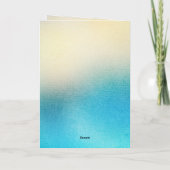 ターコイズシックホワイトアクアブルー カード (裏面)